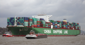 Container Ship Cscl Venus Of The China Shipping Line Outgoing Hamburg In April 2014.png