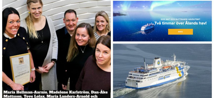 Eckerö har branschens bästa hemsida – Ålands Sjöfart